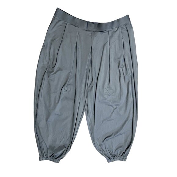 Halara Mid Rise Side Pocket Relax Resort Joggers Sz Large Womens Grey Pleated Fr - Picture 9 of 12